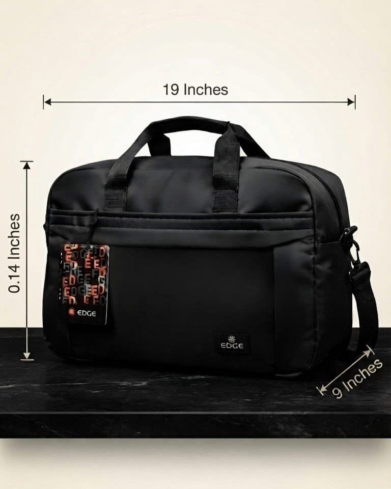 EDGE Premium Travel Duffle Bag in Grey, Black & Green | High-End Unisex Luggage & Weekender Purse