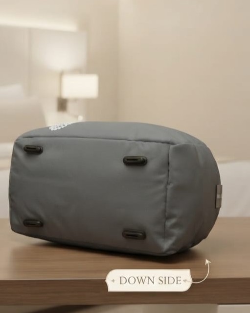 American Tourister Premium Travel Duffle Bag in Grey & Blue | High-End Unisex Luggage & Overnighter Bag