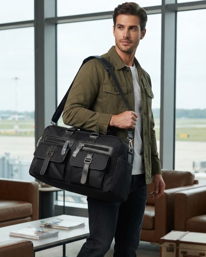Imported Premium Cabin Size Travel Duffle Bag | High-End Unisex Luggage & Overnighter Travel Bag