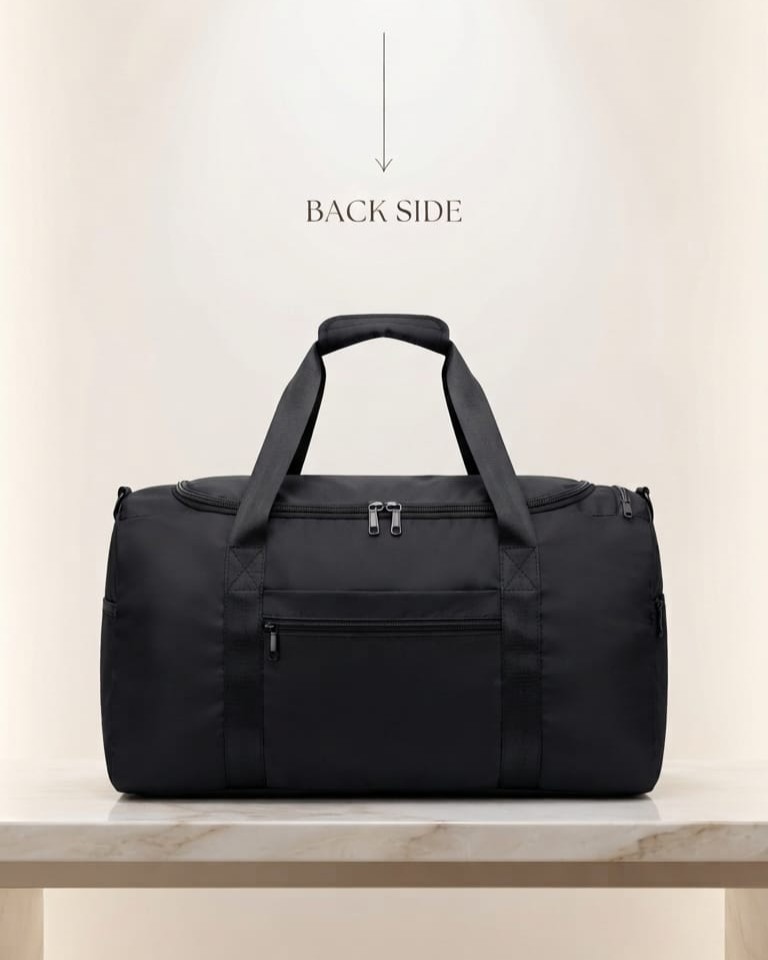 China Youmai Premium Satin Finish Travel Duffle Bag in Black | High-End Unisex Luggage & Overnighter Bag