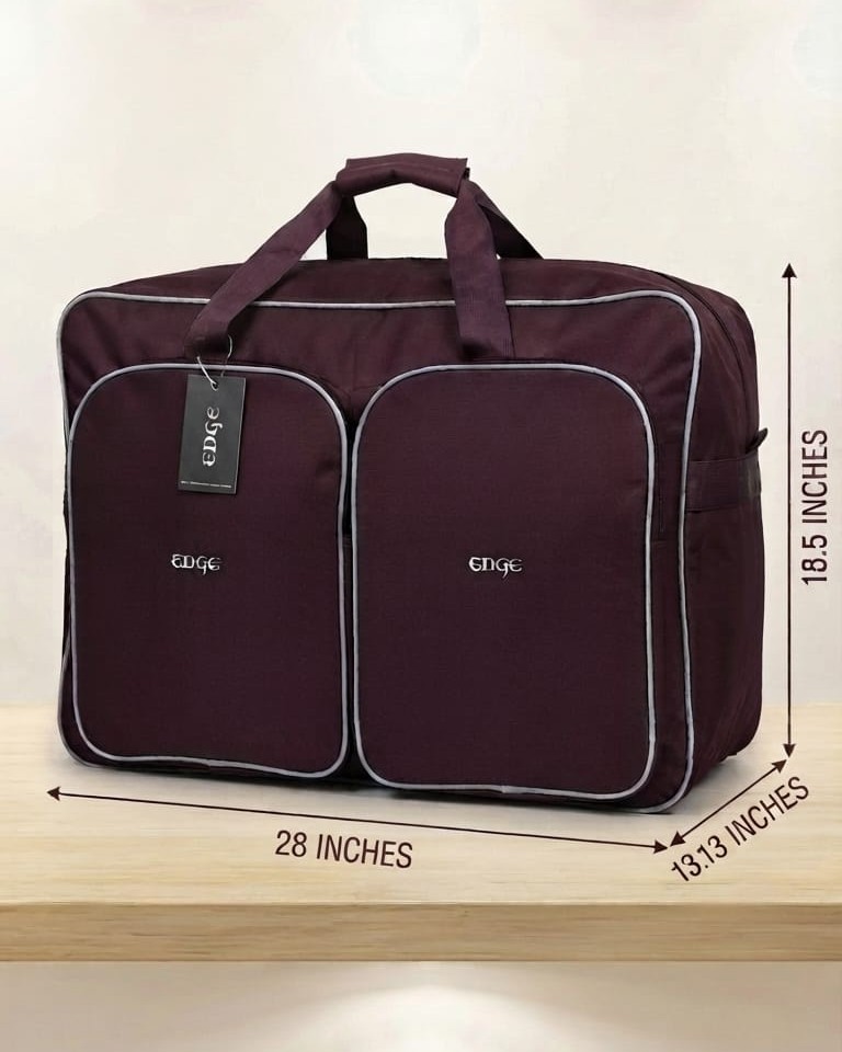 Edge Premium Heavy Matty Extra Large Storage Bag in Black, Navy & Purple | High-End Heavy-Duty Storage & Organizer Bag