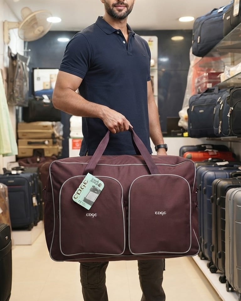 Edge Premium Heavy Matty Extra Large Storage Bag in Black, Navy & Purple | High-End Heavy-Duty Storage & Organizer Bag