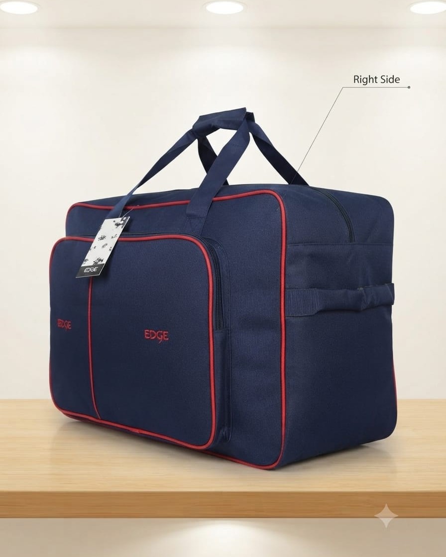 Edge Premium Heavy Matty Extra Large Storage Bag in Black, Navy & Purple | High-End Heavy-Duty Storage & Organizer Bag