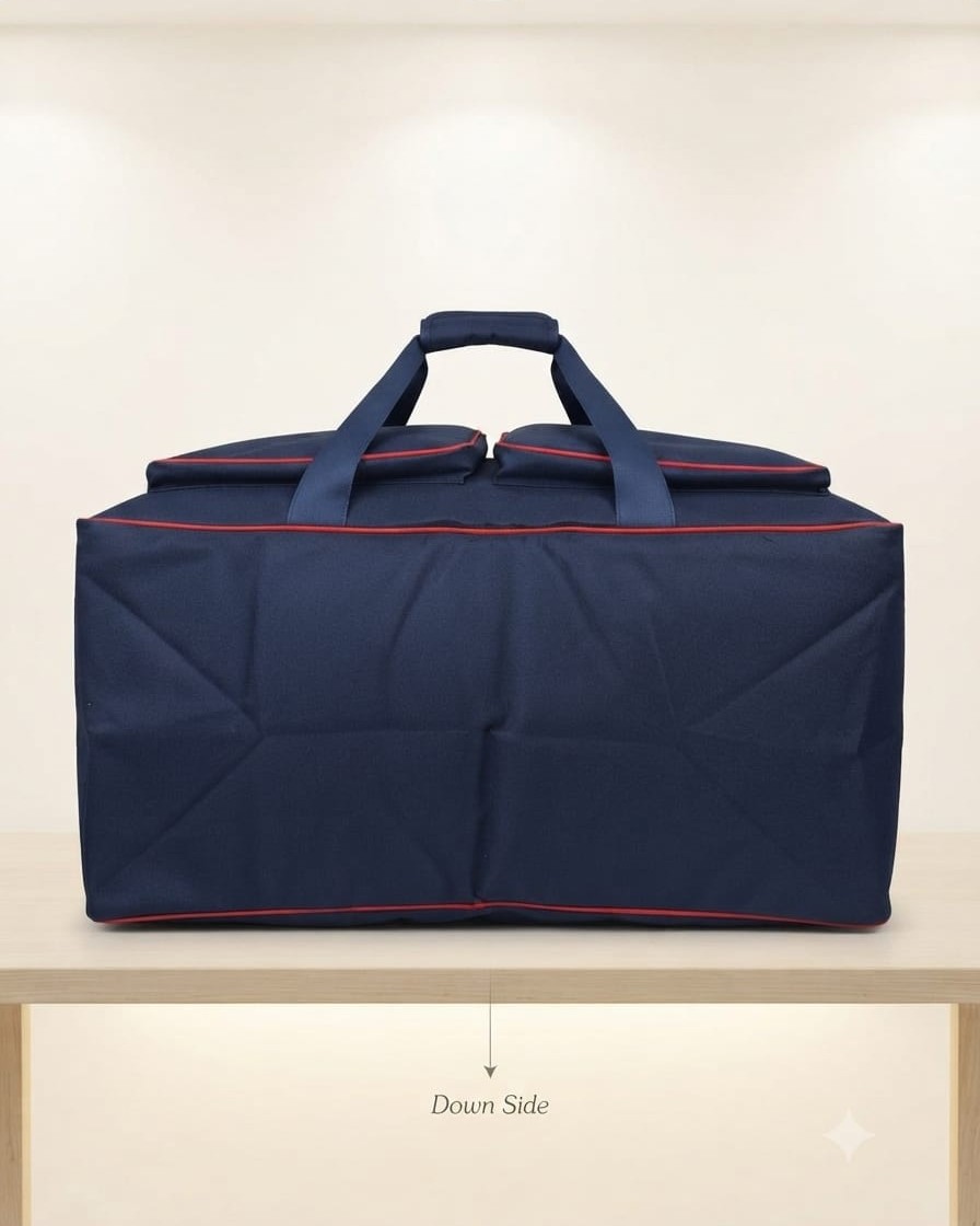 Edge Premium Heavy Matty Extra Large Storage Bag in Black, Navy & Purple | High-End Heavy-Duty Storage & Organizer Bag