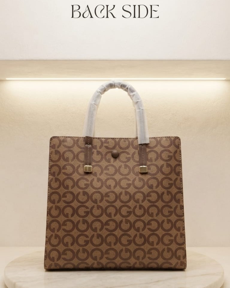 Ada & Paris Premium Faux Leather Laptop Bag in Black & Brown | High-End Office & College Briefcase Tote