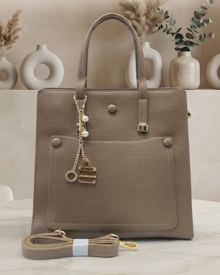 Ada & Paris Premium Faux Leather Laptop Bag in Black, Brown & Tan | High-End Office & College Briefcase Tote