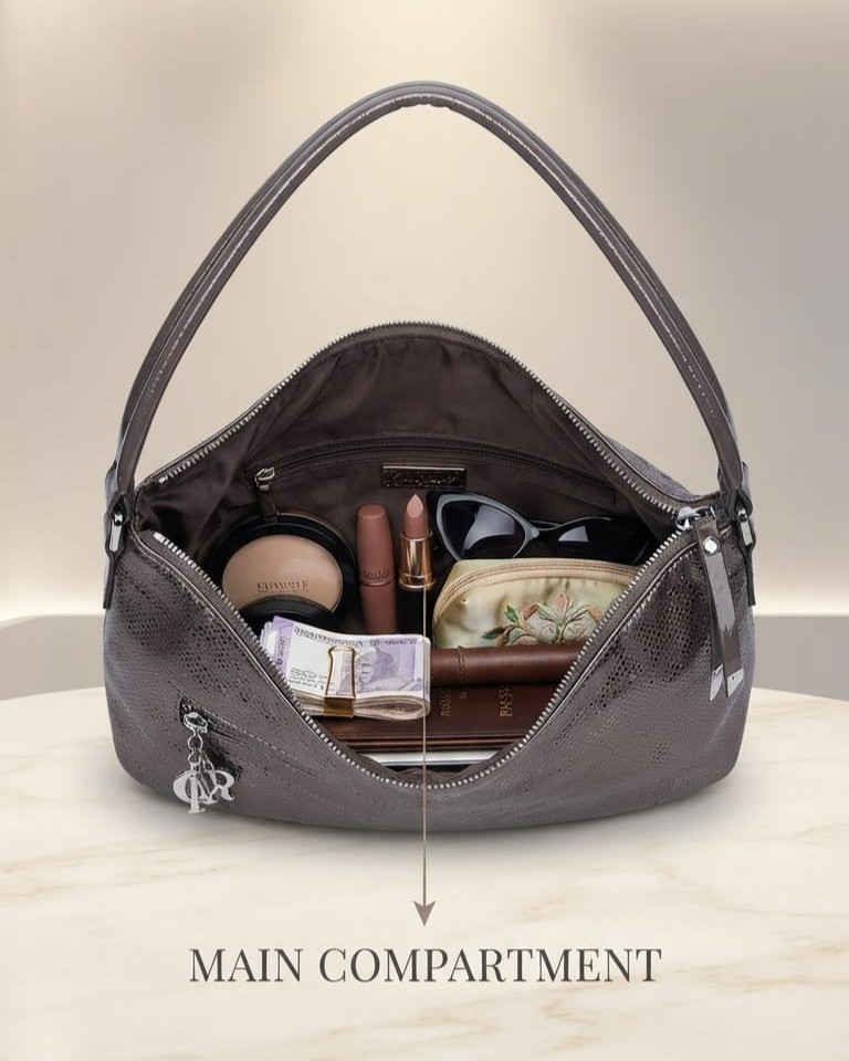 Imported Soft PU Leather Luxurious Hobo Bag in Trendy Shades | Designer Shoulder Purse for Women