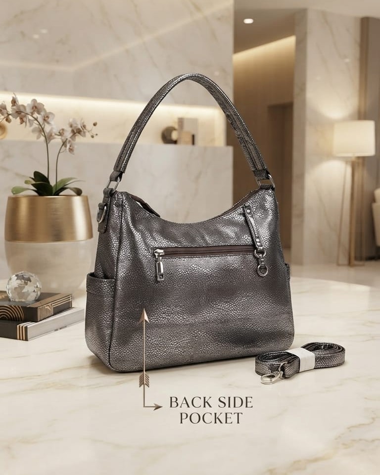 Imported Soft PU Leather Luxurious Hobo Bag in Trendy Shades | Designer Shoulder Purse for Women