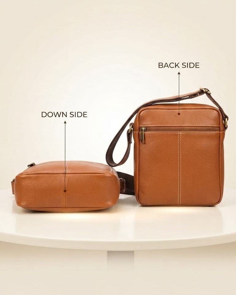 Eliance Pure Leather Travel Document Kit Organizer in Tan | High-End Travel Pouch & Executive Organizer