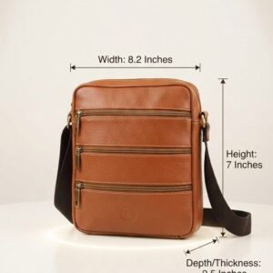 Eliance Pure Leather Travel Document Kit Organizer in Tan | High-End Travel Pouch & Executive Organizer