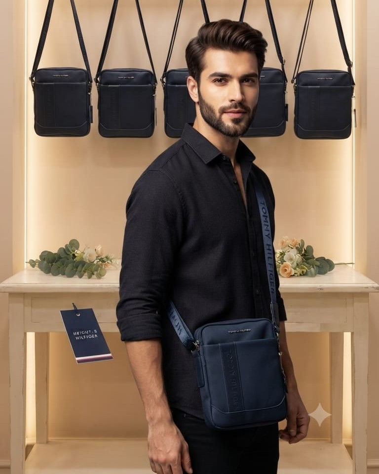 TM Pure Canvas Travel Document Kit Organizer in Navy Blue | High-End Multi-Purpose Travel Pouch & Executive Organizer