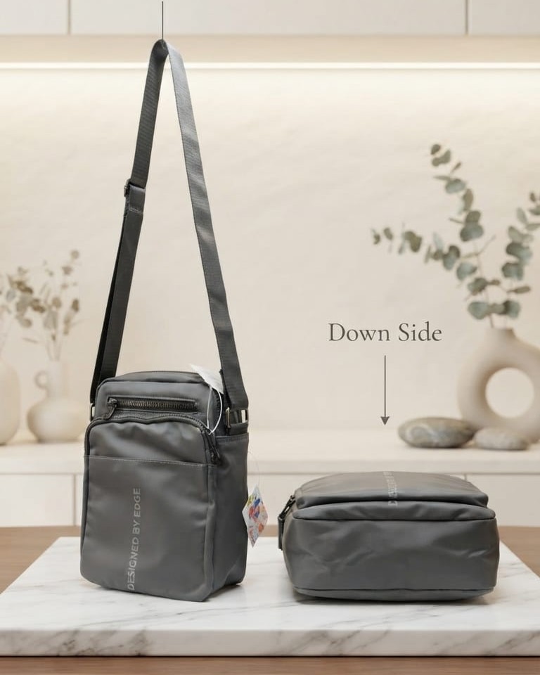 Edge Waterproof Side kit for men Travel Document Kit Organizer in Gray | High-End Unisex Travel Pouch & Document Storage Bag