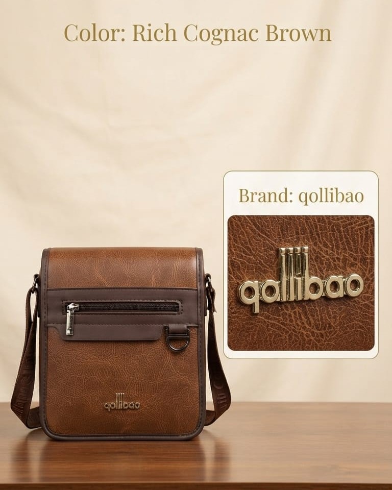 Aollibao Premium PU Leather Travel Document Kit Organizer in Tan | High-End Travel Pouch & Executive Organizer