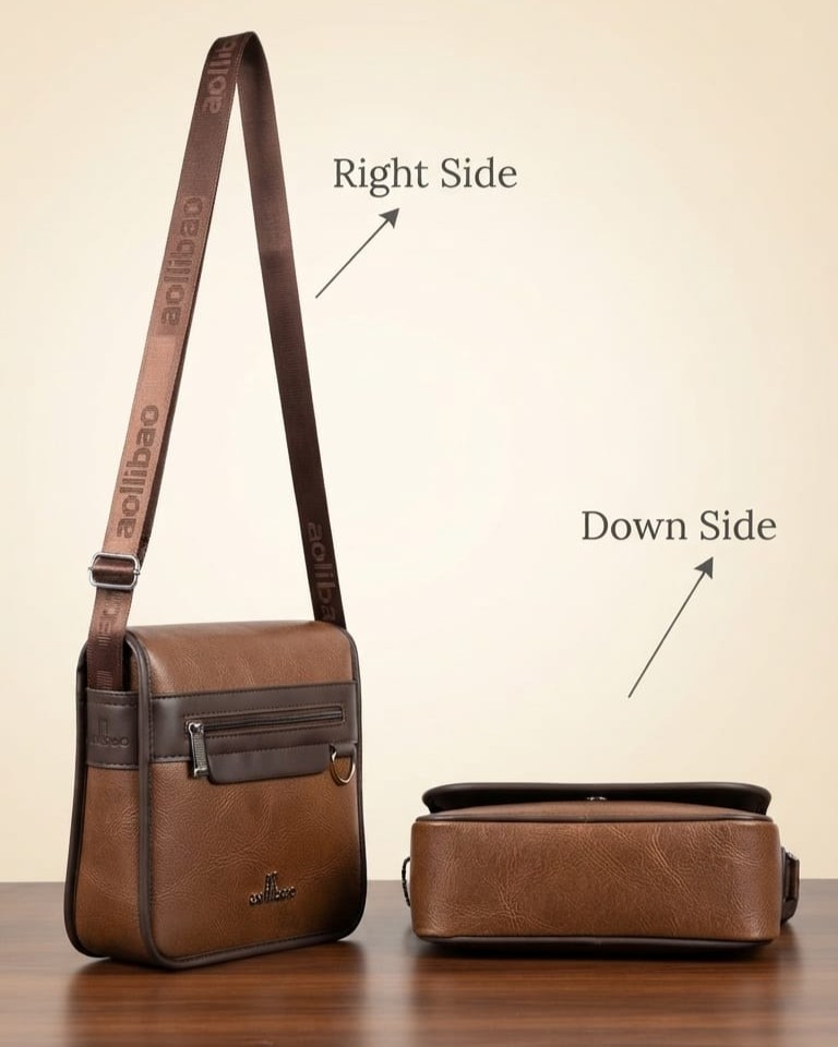 Aollibao Premium PU Leather Travel Document Kit Organizer in Tan | High-End Travel Pouch & Executive Organizer