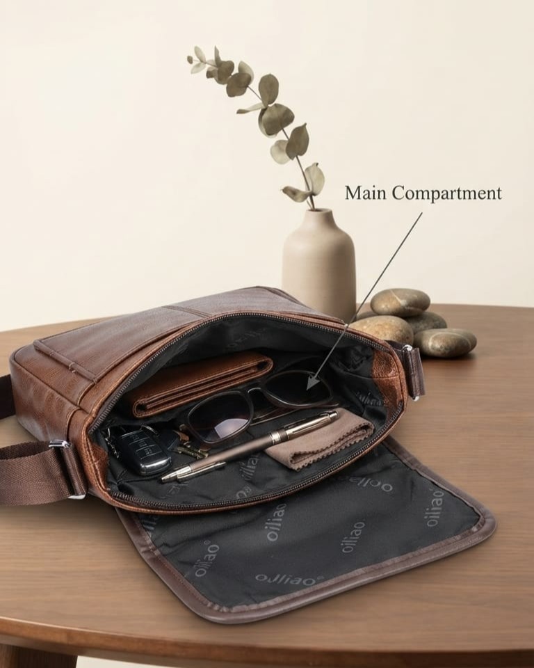 Aollibao Premium PU Leather Travel Document Kit Organizer in Tan | High-End Travel Pouch & Executive Organizer