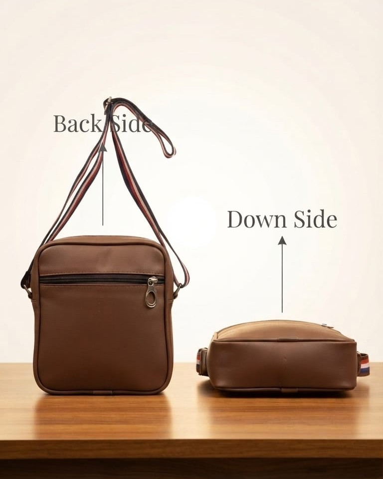 TM Premium PU Leather Travel Document Kit Organizer in Brown, Black & Gray | High-End Travel Pouch & Executive Storage Bag