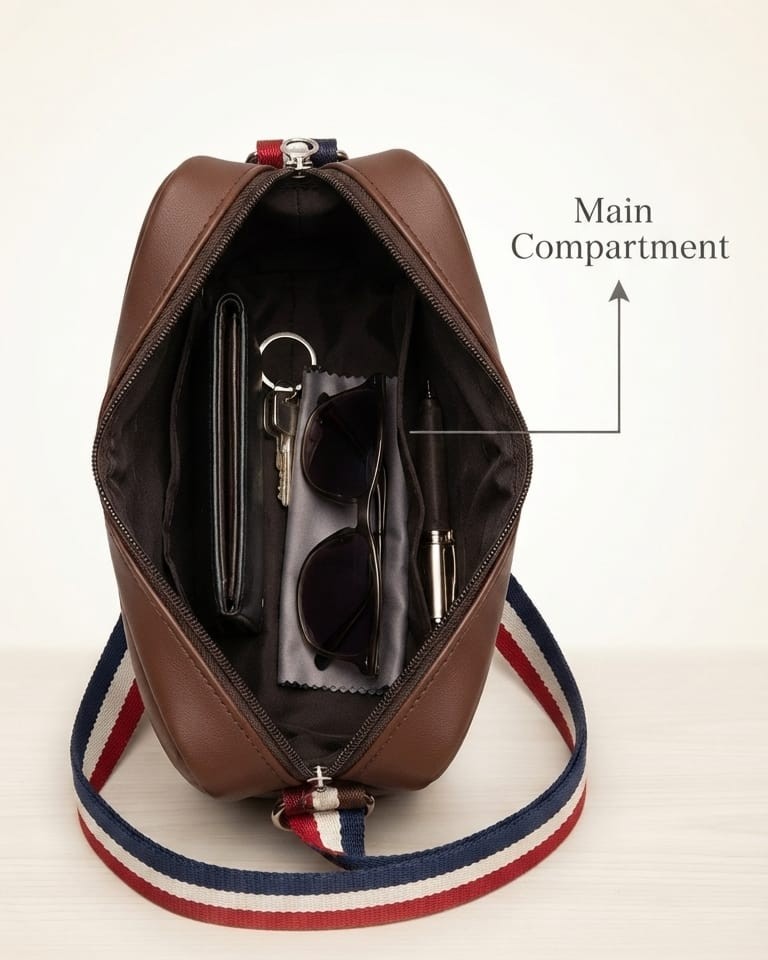 TM Premium PU Leather Travel Document Kit Organizer in Brown, Black & Gray | High-End Travel Pouch & Executive Storage Bag