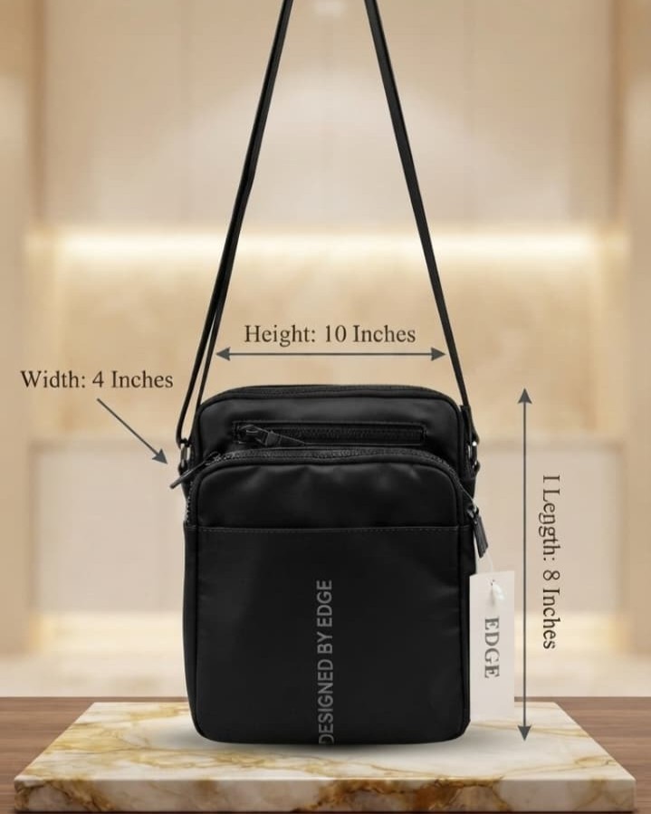 Edge Waterproof Travel Document Kit Organizer in Black | High-End Unisex Travel Pouch & Document Storage Bag