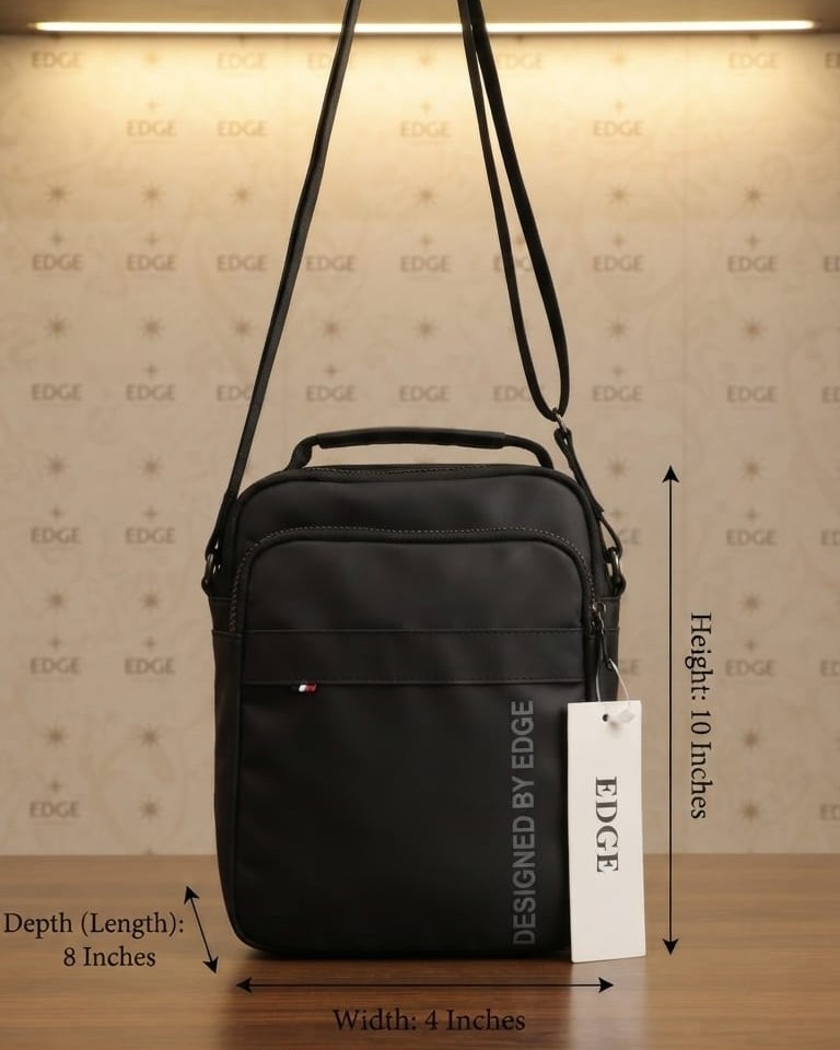 Edge Waterproof Travel Document Kit Organizer in Black | High-End Unisex Travel Pouch & Document Storage Bag