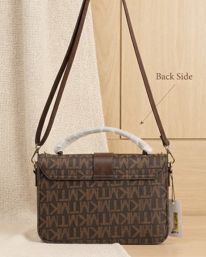 Imported Premium PU Leather Sling Bag in Brown, Beige & Black | High-End Stylish Crossbody Purse for Girls & Women