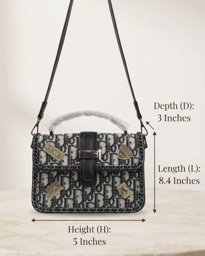 Imported Premium PU Leather Sling Bag in Brown, Beige & Black | High-End Stylish Crossbody Purse for Girls & Women