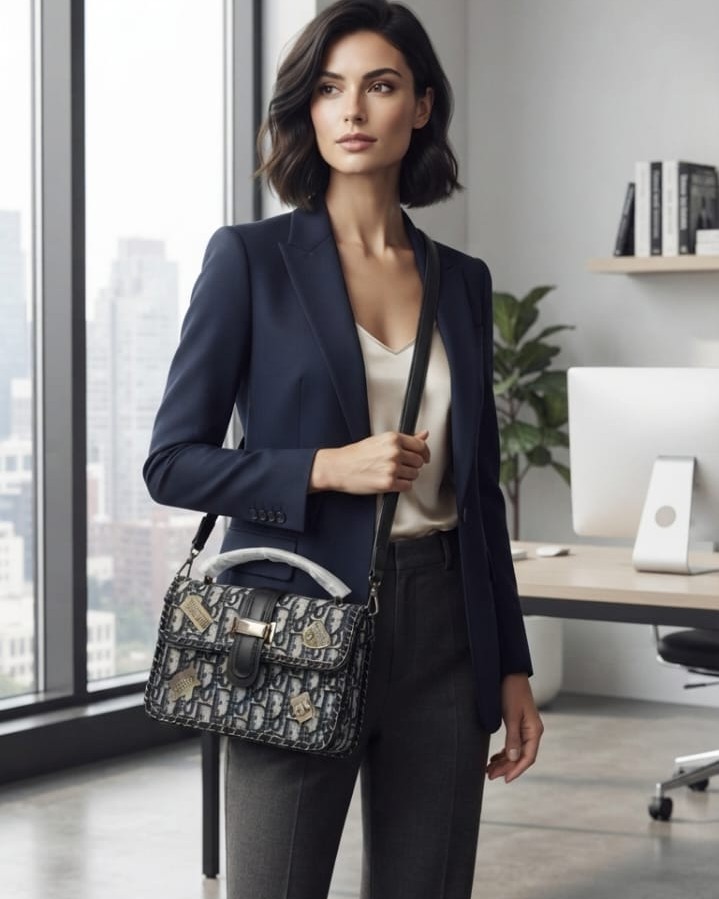 Imported Premium PU Leather Sling Bag in Brown, Beige & Black | High-End Stylish Crossbody Purse for Girls & Women