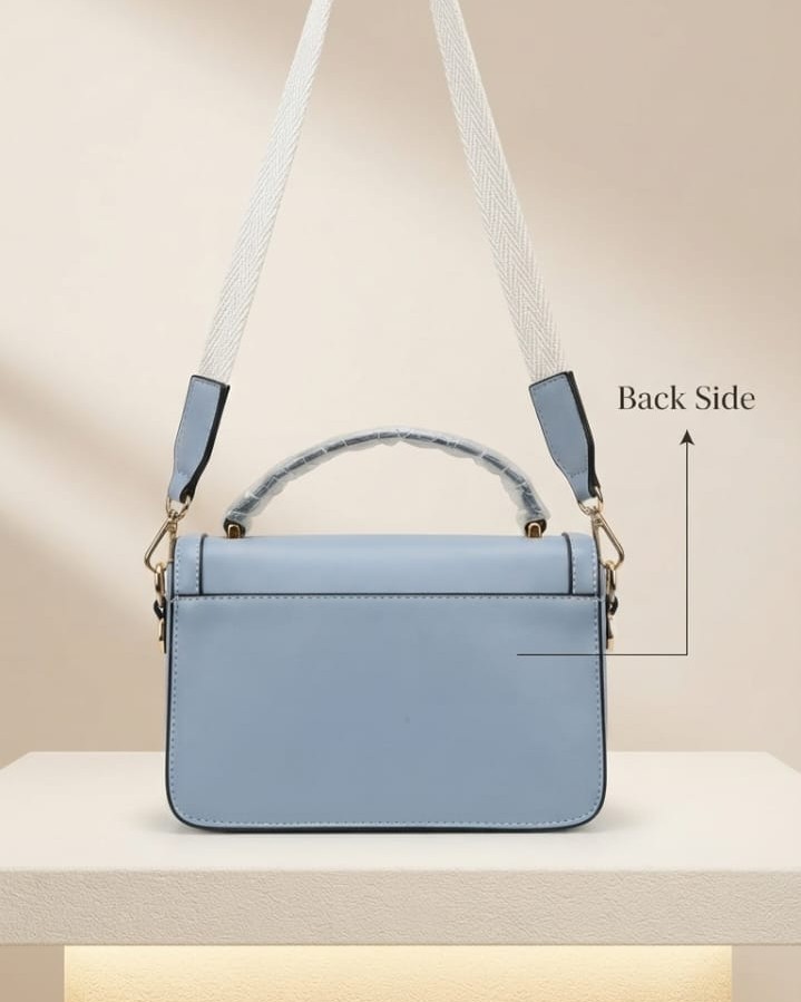 Imported Premium PU Leather Sling Bag in Green, Pink & Black | High-End Stylish Crossbody Purse for Girls & Women