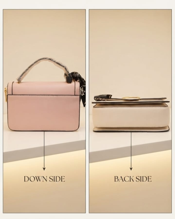 Imported Premium PU Leather Sling Bag in Green, Pink & Black | High-End Stylish Crossbody Purse for Girls & Women