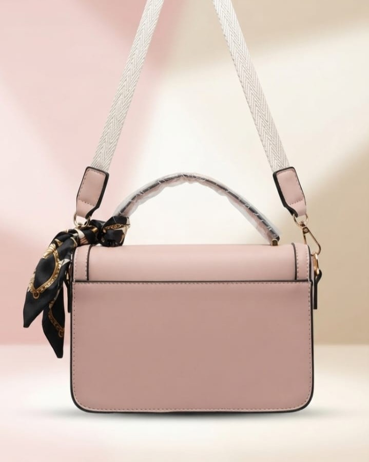 Imported Premium PU Leather Sling Bag in Green, Pink & Black | High-End Stylish Crossbody Purse for Girls & Women
