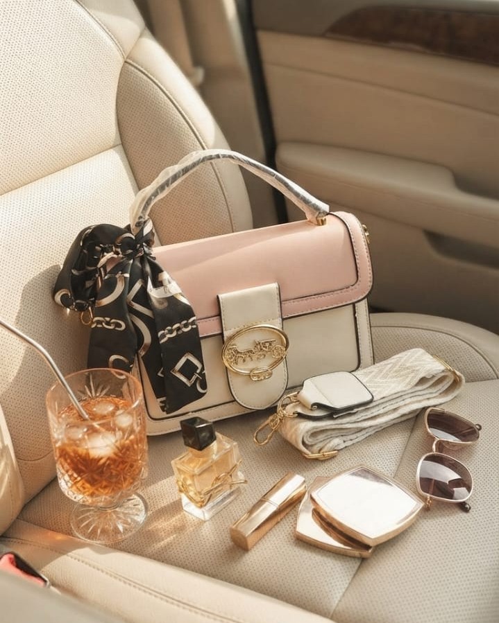 Imported Premium PU Leather Sling Bag in Green, Pink & Black | High-End Stylish Crossbody Purse for Girls & Women