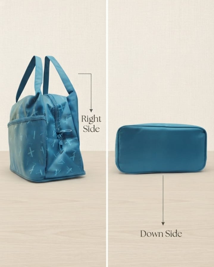 Premium Waterproof Women Tiffin Bag | Stylish Lunch Carry Bag with Front Pocket | 1 Compartment + inside Pocket | Multi-Color Daily Use Tiffin Bag