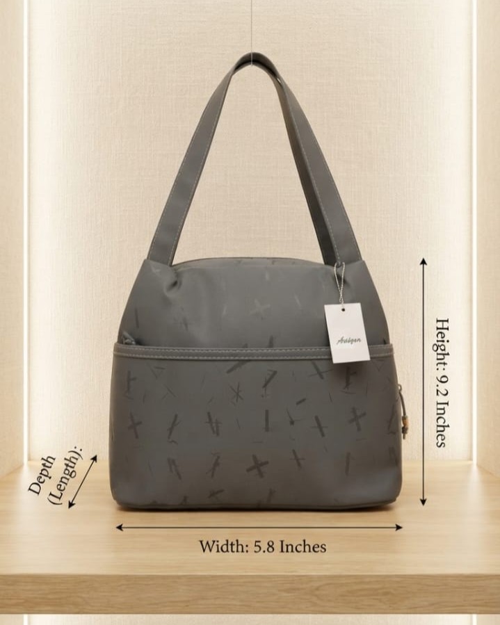 Premium Waterproof Women Tiffin Bag | Stylish Lunch Carry Bag with Front Pocket | 1 Compartment + inside Pocket | Multi-Color Daily Use Tiffin Bag