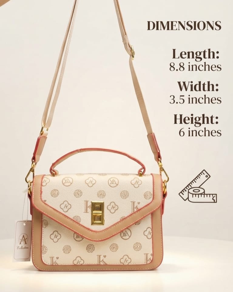 Imported Premium PU Leather Sling Bag in Coffee, Brown & Camel | High-End Stylish Crossbody Purse for Girls & Women