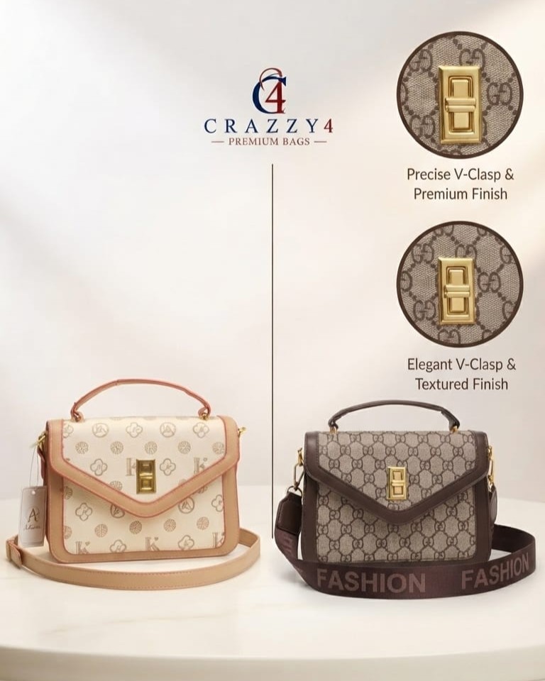 Imported Premium PU Leather Sling Bag in Coffee, Brown & Camel | High-End Stylish Crossbody Purse for Girls & Women
