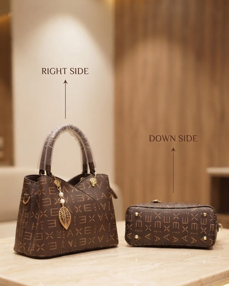 Imported Premium PU Leather Printed Handbag with Long Shoulder Strap in 5 Printed Designs | High-End Stylish Purse for Women