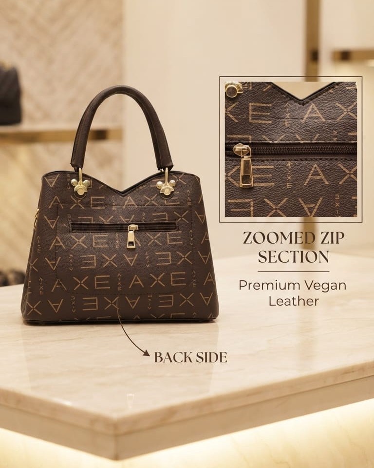 Imported Premium PU Leather Printed Handbag with Long Shoulder Strap in 5 Printed Designs | High-End Stylish Purse for Women