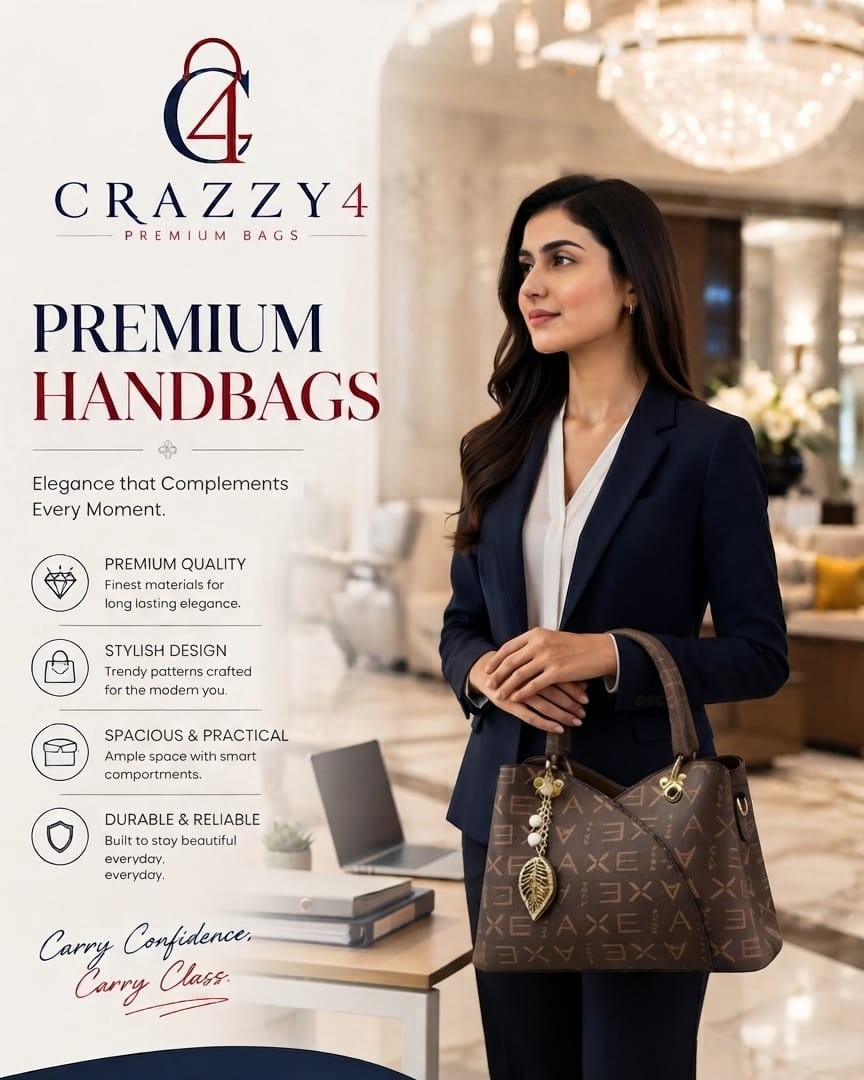 Imported Premium PU Leather Printed Handbag with Long Shoulder Strap in 5 Printed Designs | High-End Stylish Purse for Women