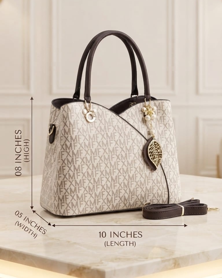 Imported Premium PU Leather Printed Handbag with Long Shoulder Strap in 5 Printed Designs | High-End Stylish Purse for Women