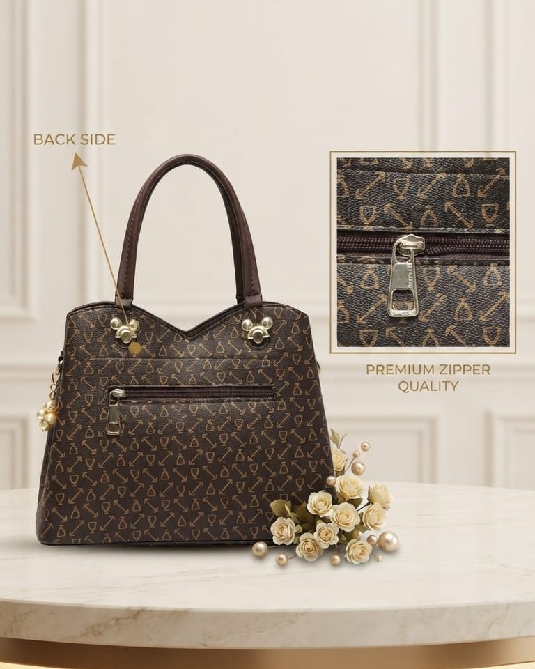 Imported Premium PU Leather Printed Handbag with Long Shoulder Strap in 5 Printed Designs | High-End Stylish Purse for Women