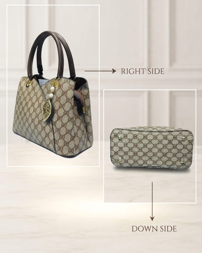 Imported Premium PU Leather Printed Handbag with Long Shoulder Strap in 5 Printed Designs | High-End Stylish Purse for Women