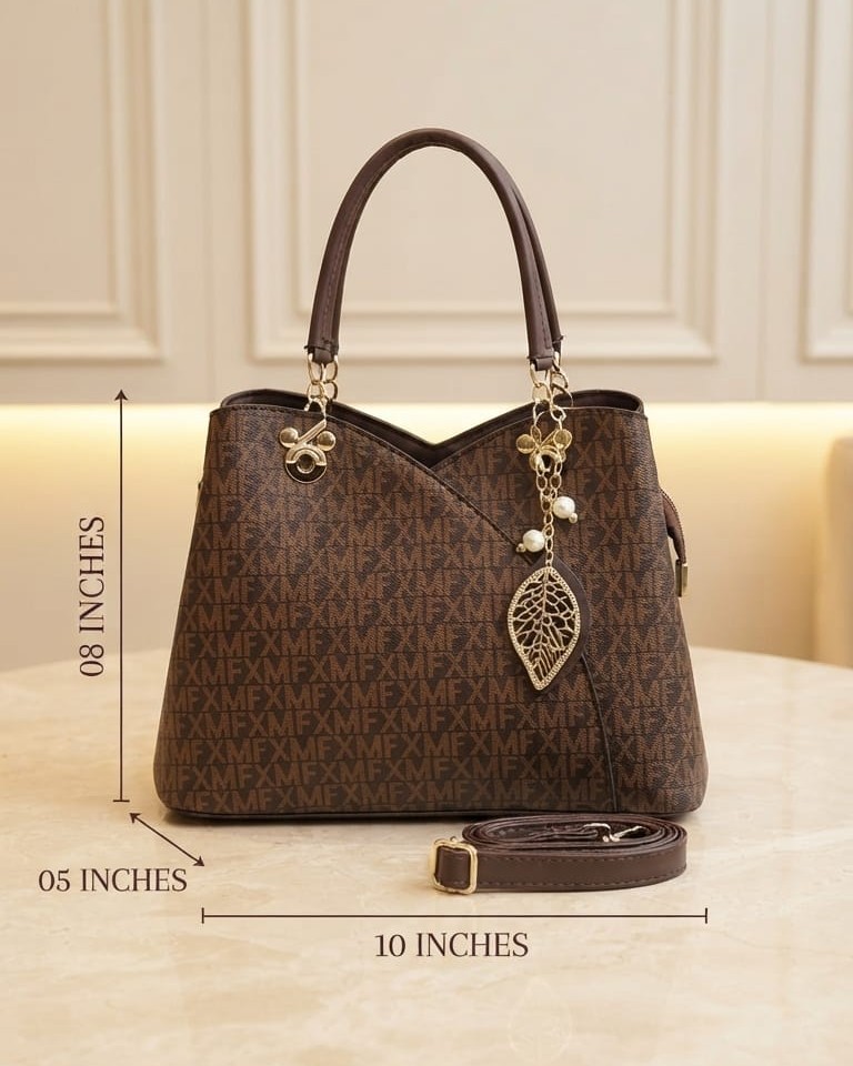 Imported Premium PU Leather Printed Handbag with Long Shoulder Strap in 5 Printed Designs | High-End Stylish Purse for Women