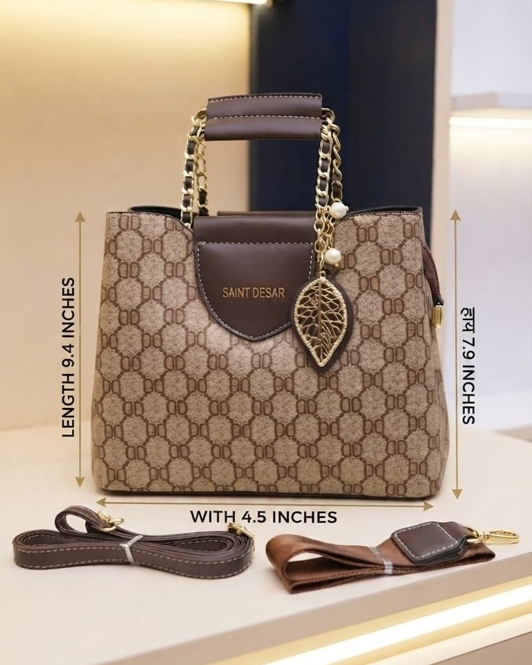 Saint Desar Premium PU Leather Sling Bag in 4 Trending Shades | High-End Stylish Crossbody Purse for Girls & Women