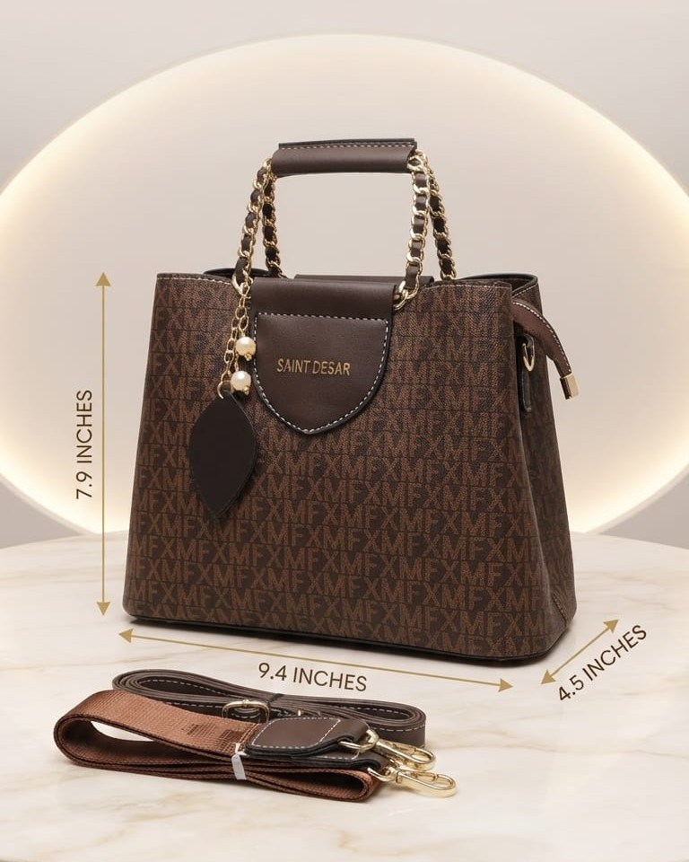 Saint Desar Premium PU Leather Sling Bag in 4 Trending Shades | High-End Stylish Crossbody Purse for Girls & Women