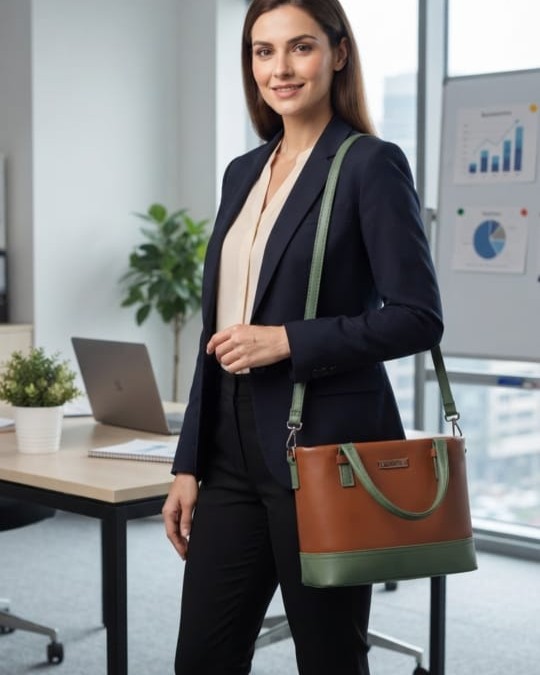 Abc Premium PU Leather Mini Handbag with Long Strap in Tan, Coffee & Cream | High-End Stylish Purse for Women