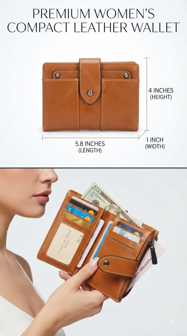 Imported Premium PU Leather Pocket Wallet for Men in Tan, Blue & Brown | Slim Compact Card & Cash Holder