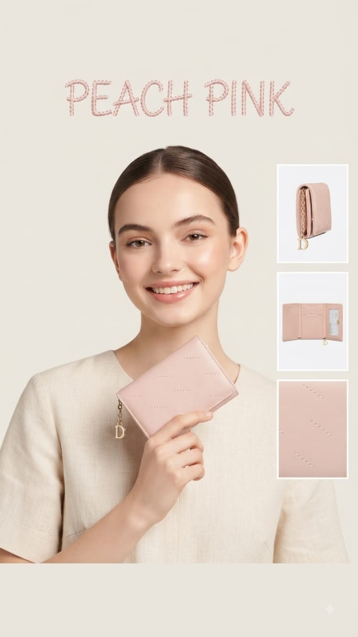 Imported Premium PU Leather Pocket Wallet in Pink, Light Pink, Lavender & Green | Compact Cash & Card Holder