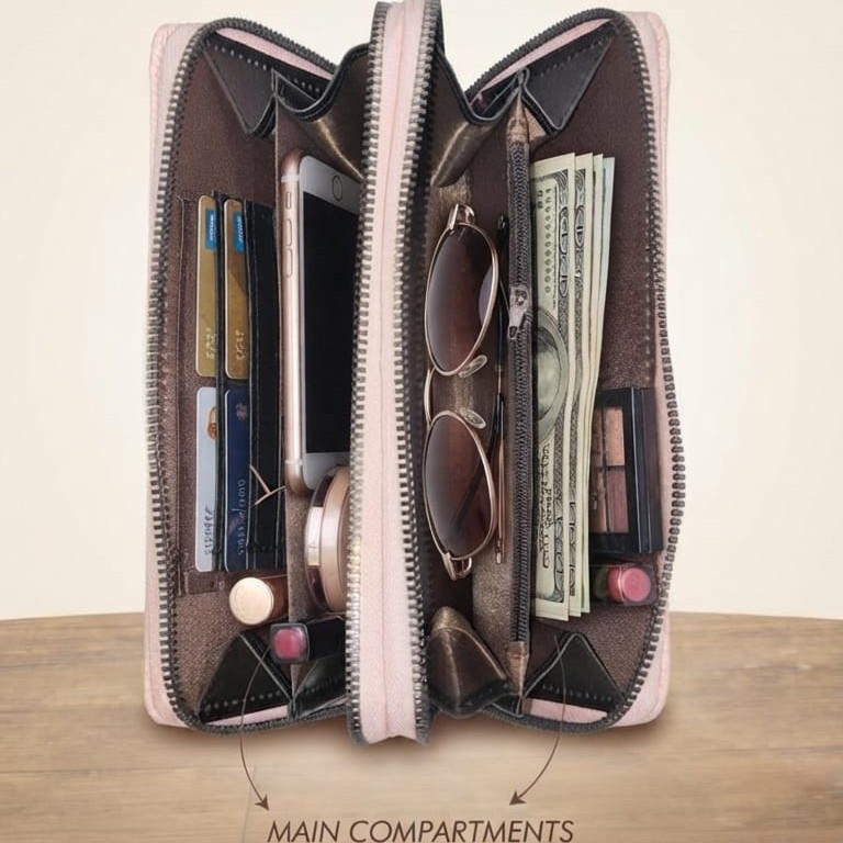 Imported Premium PU Leather Wallet in Black & Dark Brown | Classic Cash, Card & Coin Holder for Men