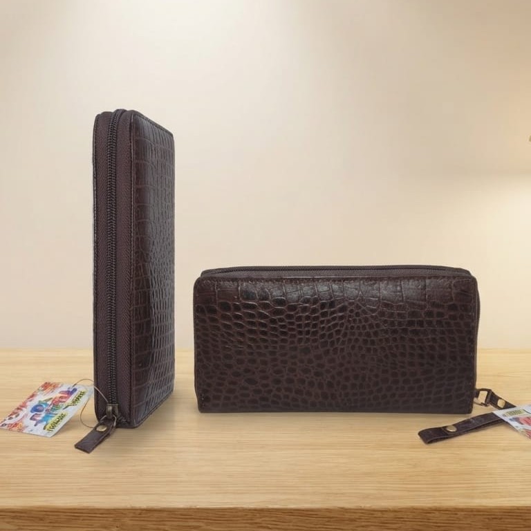 Imported Premium PU Leather Wallet in Black & Dark Brown | Classic Cash, Card & Coin Holder for Men