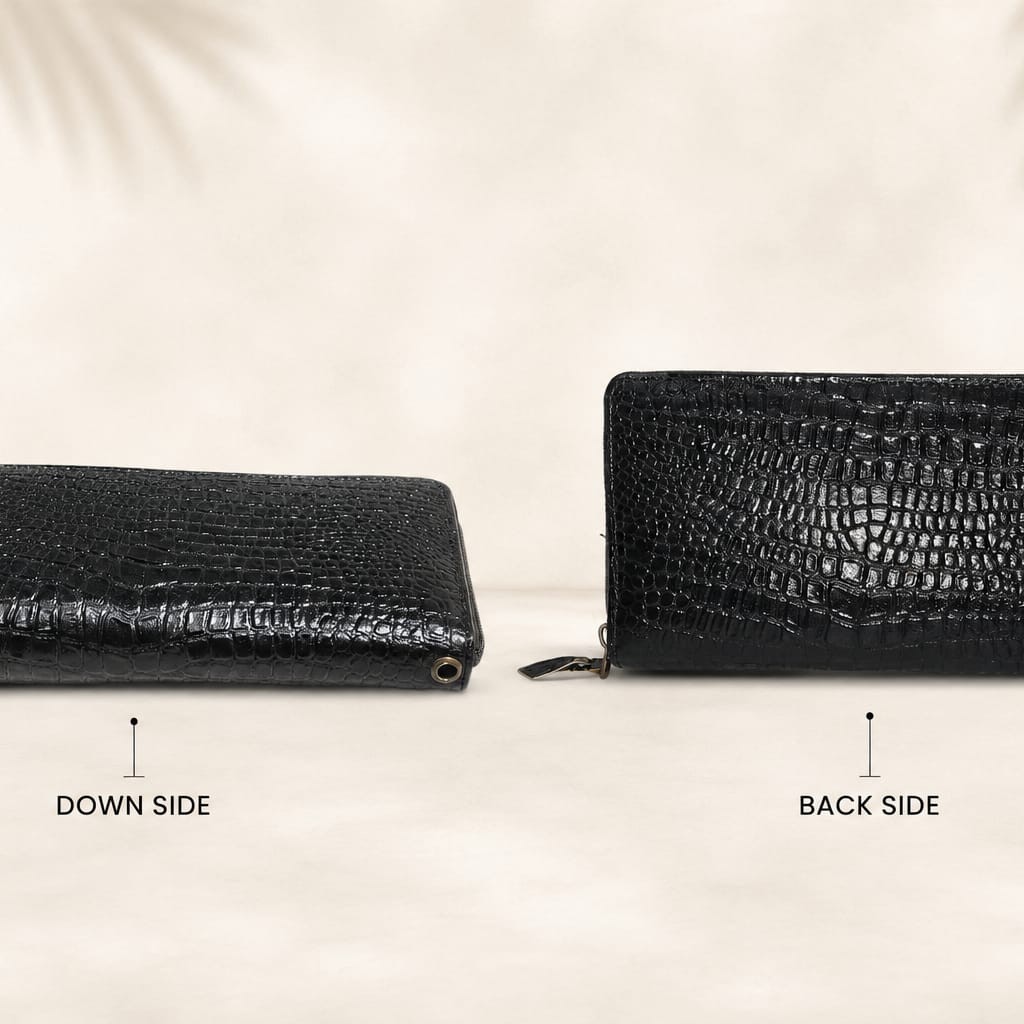 Imported Premium PU Leather Wallet in Black & Dark Brown | Classic Cash, Card & Coin Holder for Men