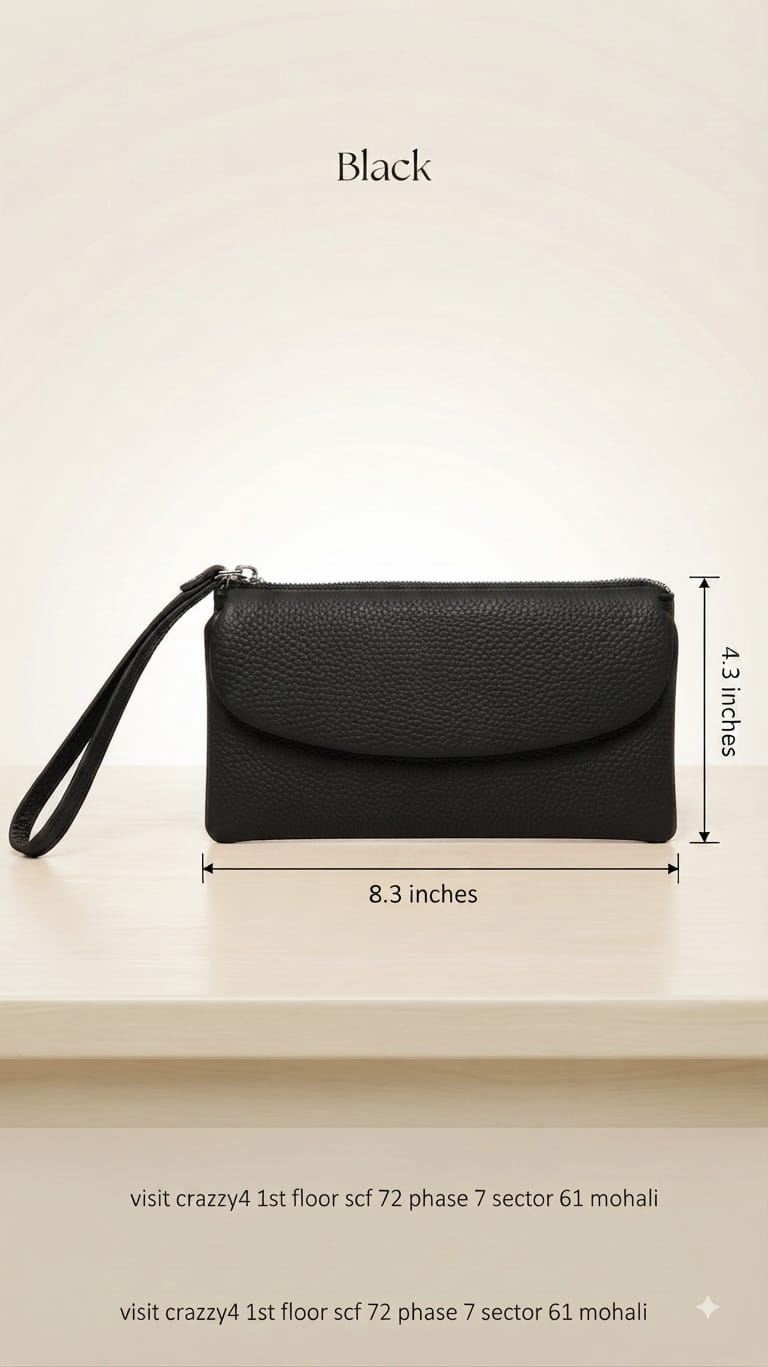 Imported Premium PU Leather Wallet in Vibrant Orange, Black & Khaki | Compact Cash, Card & Coin Wallet